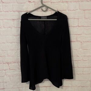 Wooden Ships scoop neck open weave sweater